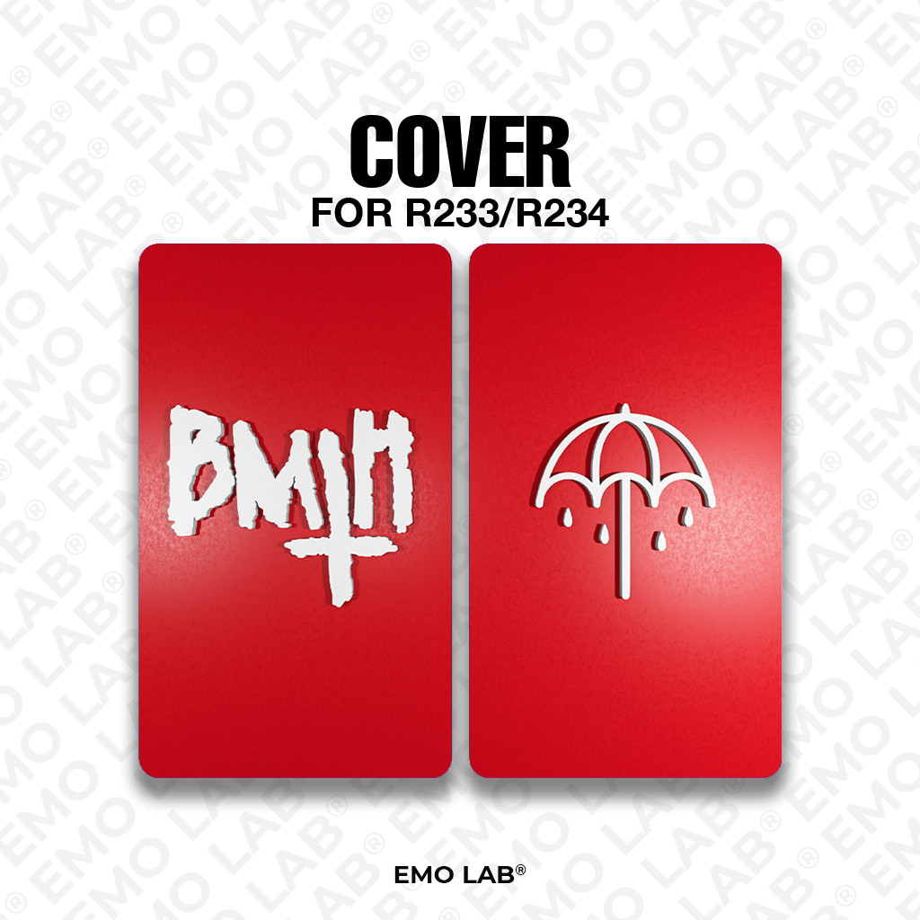 BMTH PAINT RED WHITE BACKDOOR 3D PRINT R233/R234