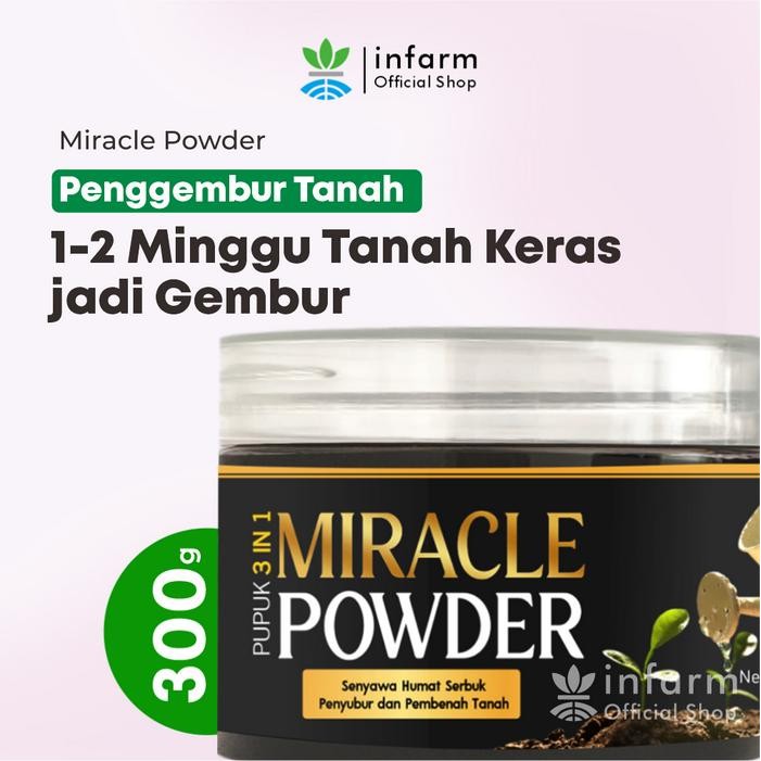 Miracle Powder Pupuk Asam Humat 300 Gram Infarm