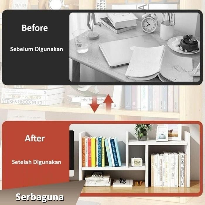 

CozyCraft - Rak Meja Geser Aesthetic Multifungsi Modern Minimalis untuk Desk Organizer Catatan