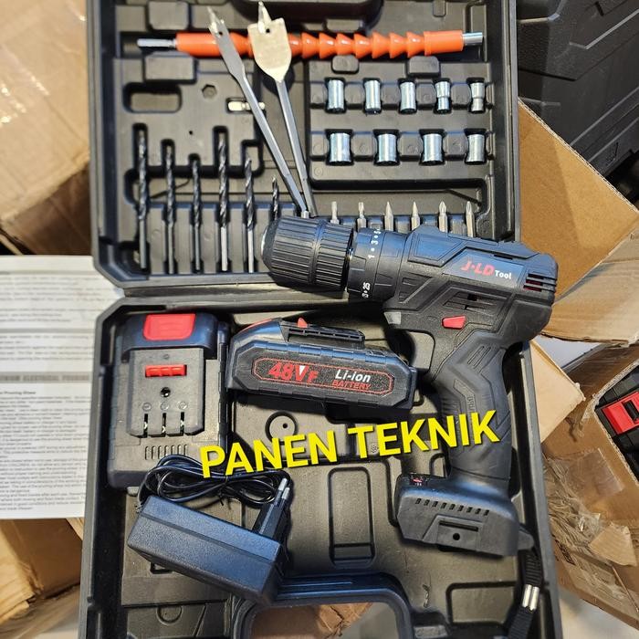 Bor Cordless Jld 48V Mesin Bor Baterai 13Mm