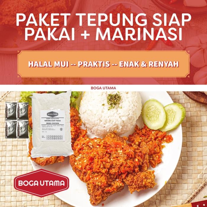 

(Rdm) - Tepung & Marinasi Siap Pakai Fried Chicken 1 Kg