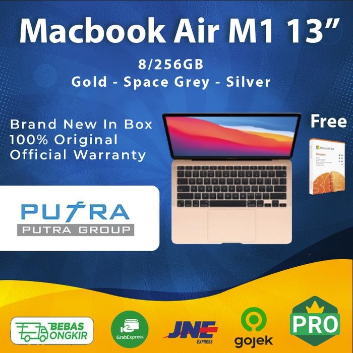 B2AG Macbook Air 2021 13" M1 Chip 256Gb 512Gb Grey Gold Silver 256 512 Gb