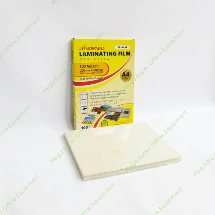 

DKF9 Plastik Laminating A4 Laminating Film Secure A4 100 Micron
