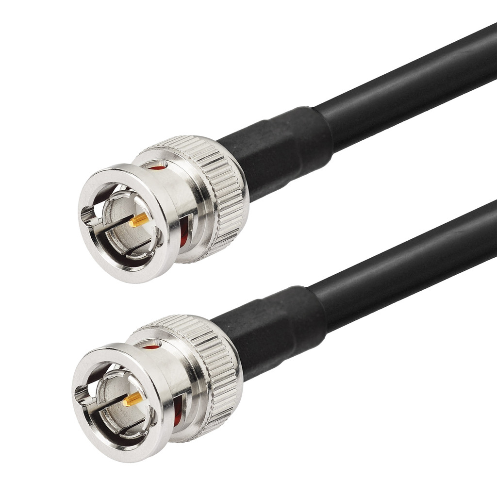 Superbat 75ohm BNC Male Cable SDI 3G/6G/12G Belden 1694A Black for HD-SDI 3G-SDI 4K Video Security C