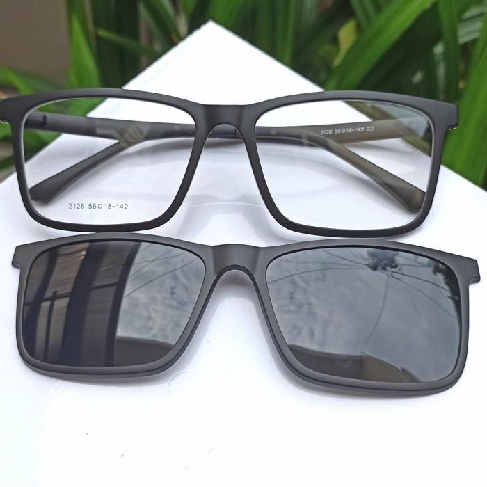 FF150 Full Frame Kacamata Korea Clip On Polarized ORIGINAL Minus Pria