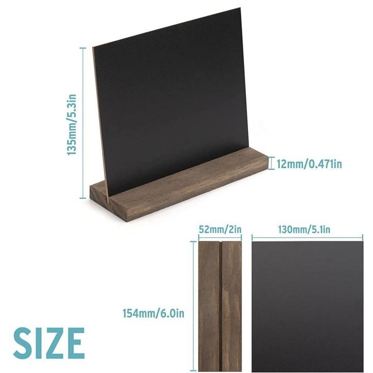 

Isi 4 Papan Tulis Kapur Mini 2 Muka Mini Chalkboard Stand