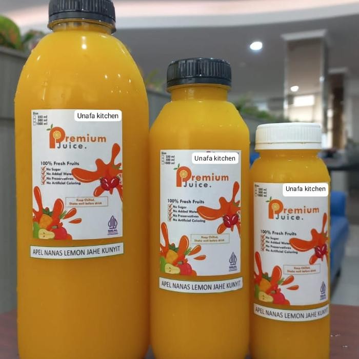 

NWFK Premium Juice-Cold Pressed Juice Apel Nanas Lemon Jahe Kunyit