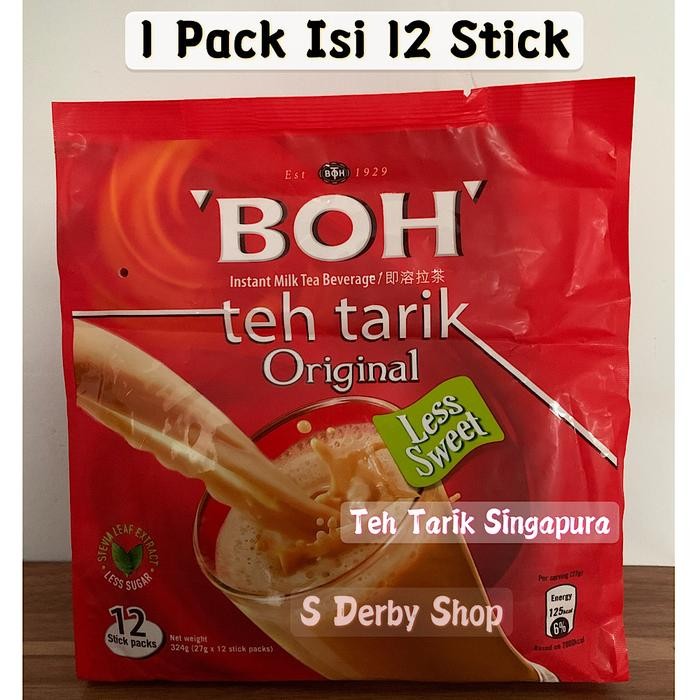 

NWFK Boh Teh Tarik Original Less Sweet Kurang Manis Import