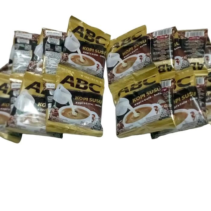 

NWFK Paket 2Renceng Kopi Abc Kopi & Gula + Susu Isi 20 Sachet @ 30 G Coffee Robusta Bubuk