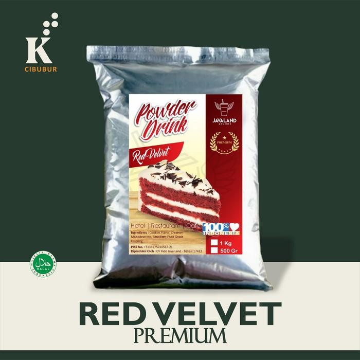 

NWFK Red Velvet Premium Bubuk Minuman Powder Drink Javaland 1Kg Gula Serbuk Halal Mui Cv.