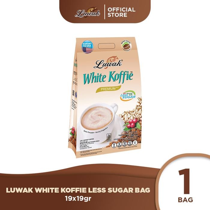 

8SXE Kopi Luwak White Koffie Less Sugar Bag 19X19Gr
