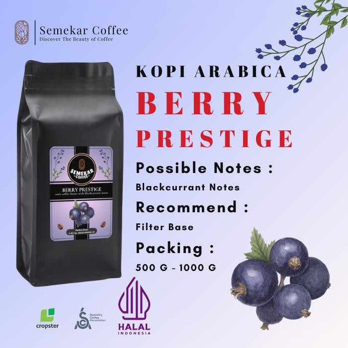 

8SXE Berry Prestige Coffee Natural Anaerob Kopi Semekar Exclusive Premium Roasted Beans -
