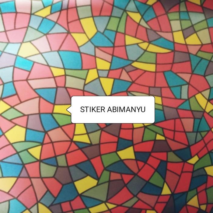 43K0  Stiker Kaca / Stiker Kaca Jendela / Stiker Motif Patri