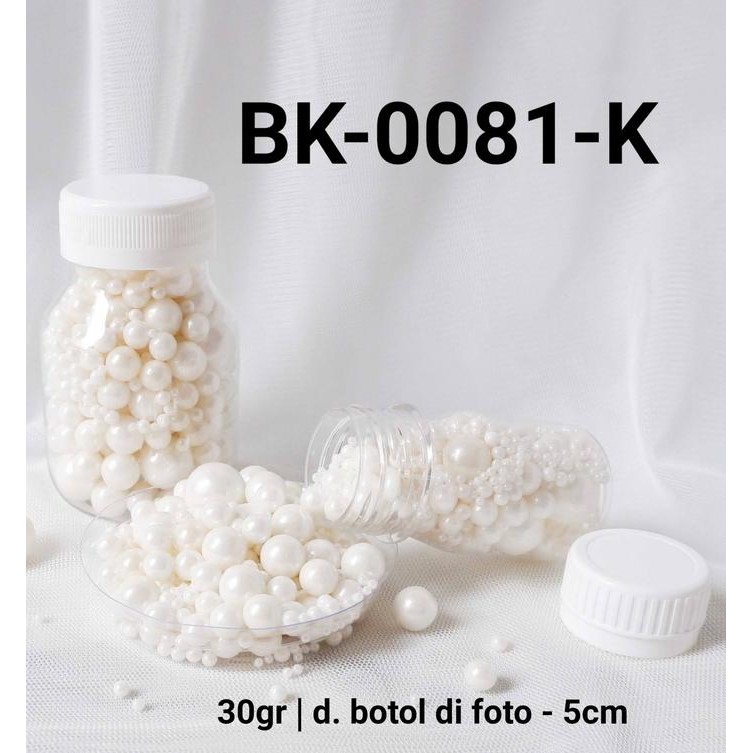 

Ready Bk-0081-K Sprinkles Sprinkle Sprinkel 30 Gram Mutiara Mix Putih
