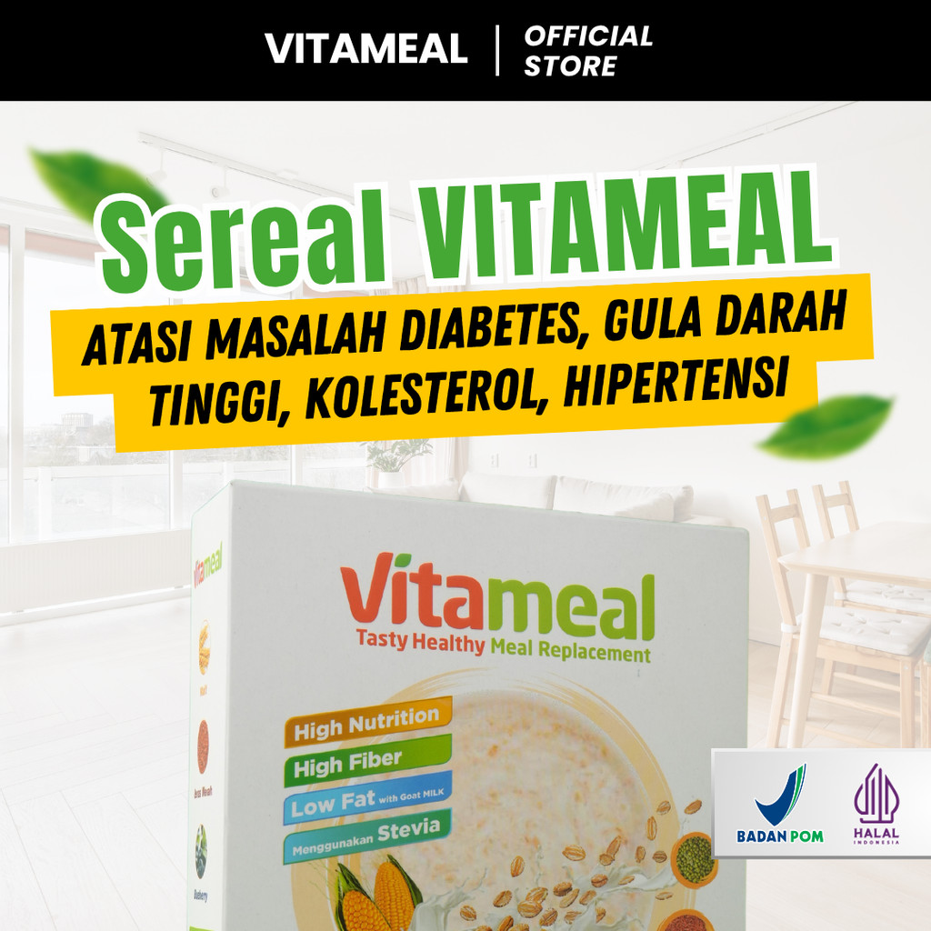 

[ AMAN ] Vitameal Sereal Herbal Tanpa Efek Samping Anti Diabetes Vitamil Aman untuk Diet dan Pengganti Nasi Vitamiel Cegah Gula Naik dan Jaga Energi Sehari-hari FITAMIL DIET