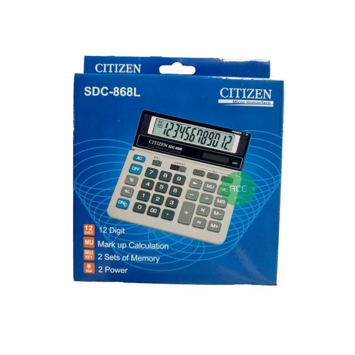 

(Gln) - Kalkulator Citizen Sdc-868L