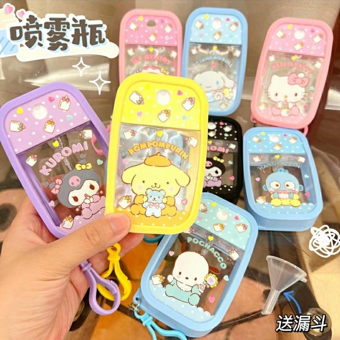 (Expert) Gantungan Tas Tempat Hand Sanitizer Spray Sanrio (Botol+Gantungan)