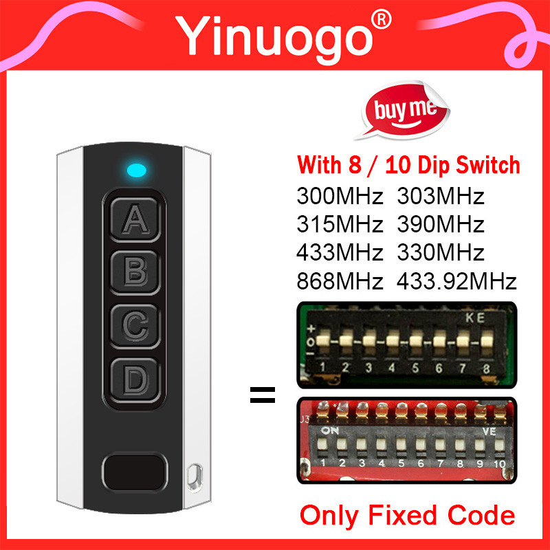 For 287MHz 300MHz 303MHz 315MHz 390MHz 433MHz 433.92MHz 868MHz