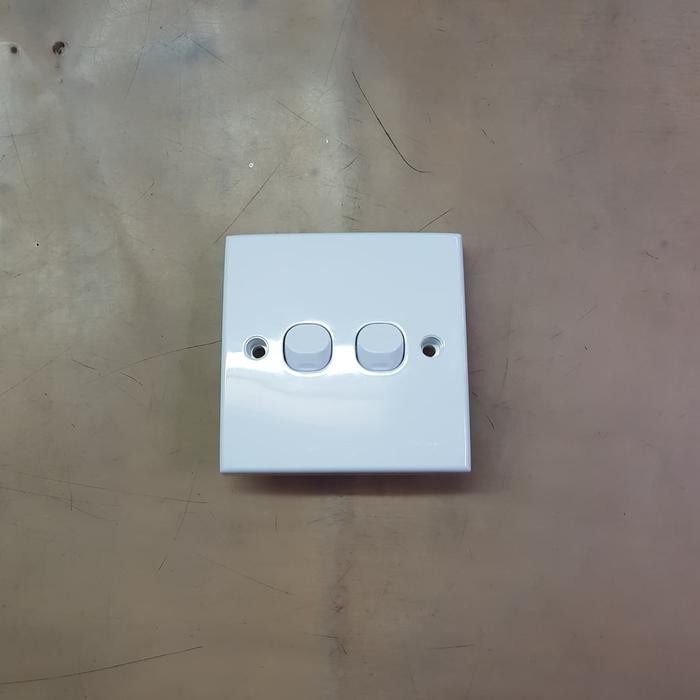 Terbaru Schneider Saklar Double 2 Arah S-Classic Clipsal Putih E32_2_3A_WE_G3 / Sakelar Seri Hotel 2