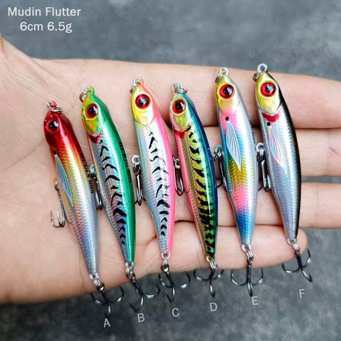 Lure Mudin Flutter Stick Sinking 60s - Umpan Pancing Stickbait Pensil