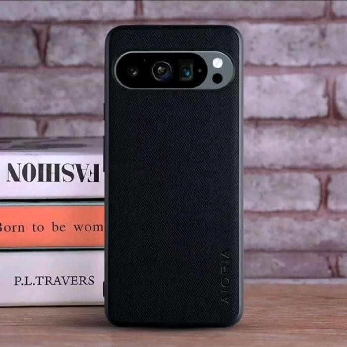 PIXEL FAMILLY x Fabric Aia Black Case Google Pixel 4a 5G 5 5a 6 Pro 6a 7 Pro 7a 8 Pro 8a Fold 9 Pro