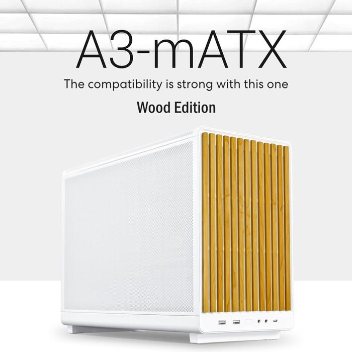 LIAN LI A3-MATX WOOD WHITE EDITION MICRO ATX MINI TOWER PC CASE CASING GAMING CHASSIS *