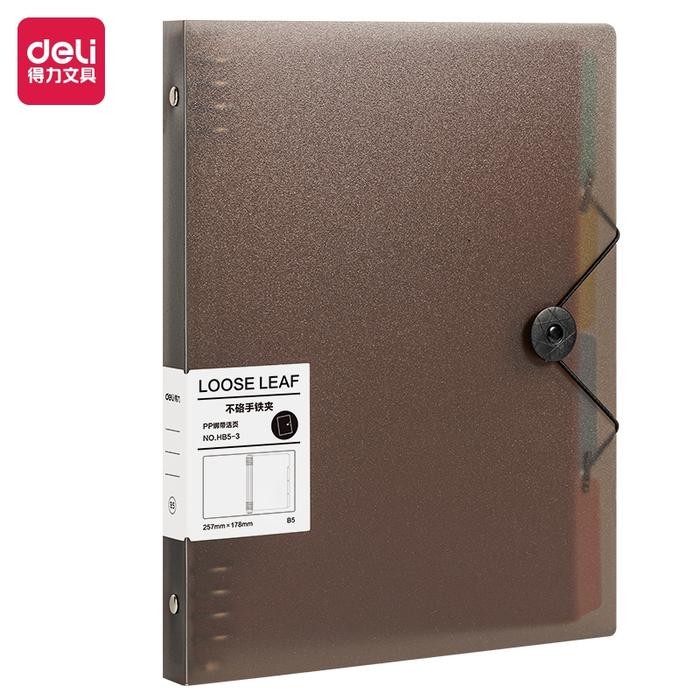 

Deli Binder / Loose-Leaf Notebook A4 A5 B5 Strap Kunci HXX-3