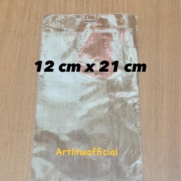

Plastik Panitia Mika Uk 12 cm x 21 cm / Nametag cover/lanyard id/case harga isi 100 pcs