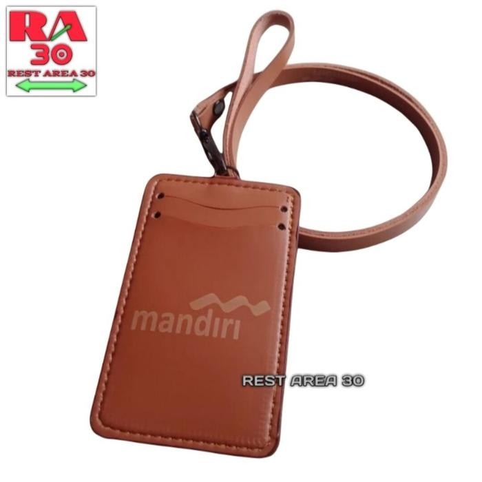 

Holder ID Card - Tali Lanyard Nametag Logo BANK MANDIRI