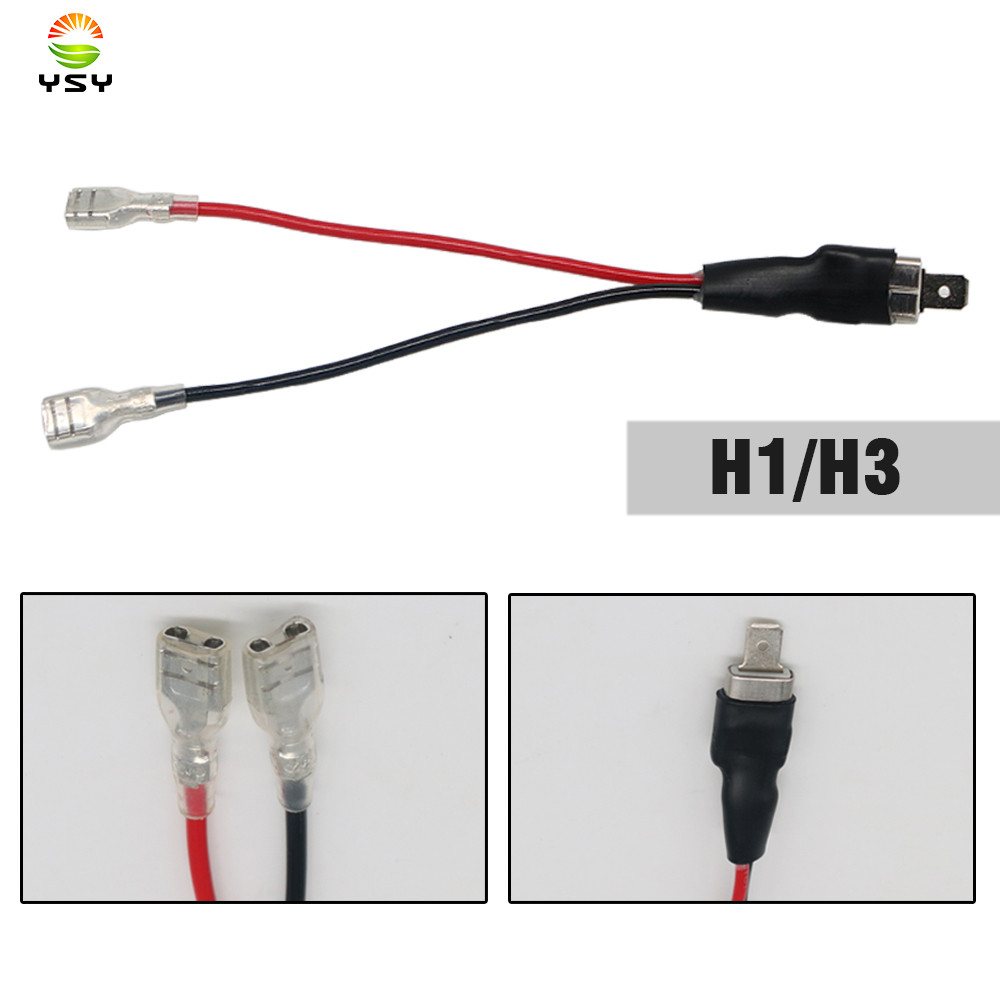 1pcs LED HID H1 Replacement Single Converter Wiring Connector Cable Conversion Lines Adapter Holder 