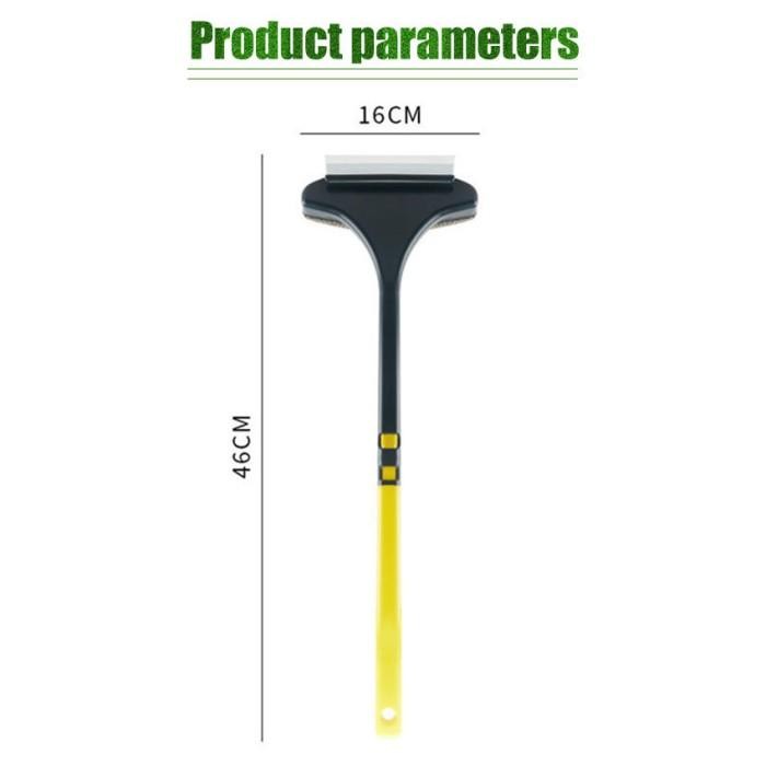 PREMIUM Alat Pembersih Kasa Kawat Nyamuk Kaca Jendela Pintu Wiper Sikat Gagang Panjang Glass