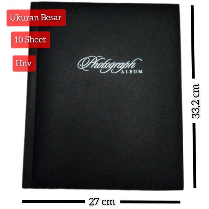 Album Foto Besar Magnetic Blacksheet 3R 4R 5R 10R