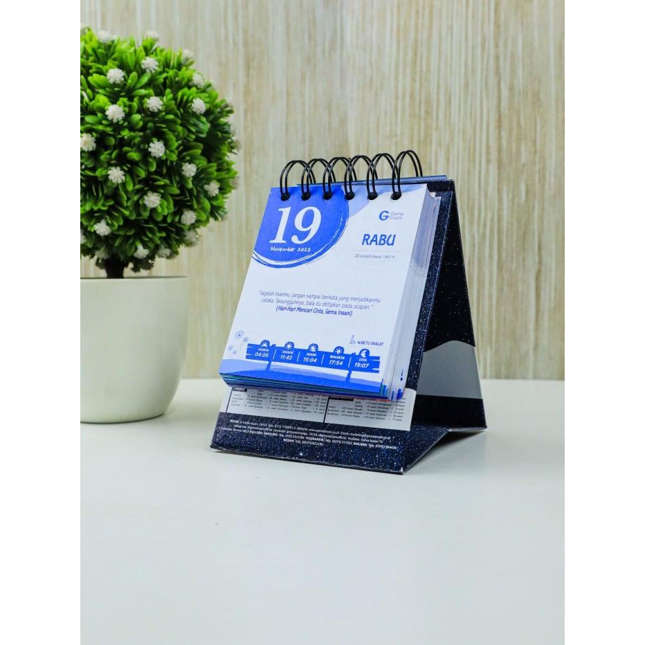 

Kalender Meja Harian Muslim - Kalendar Duduk Islami - Kalender Sobek Mini 2025 2026 2027