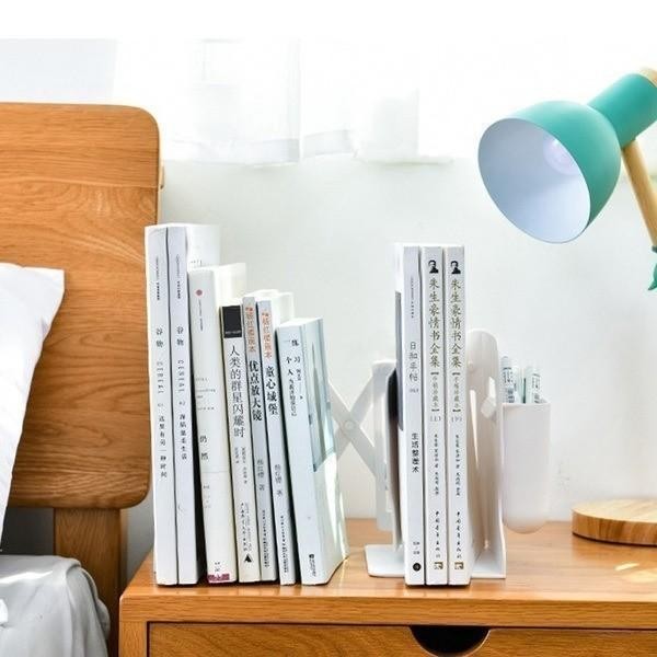 

Retractable Desk Book Holder with Pen Holder - Rak Buku di Meja Anda