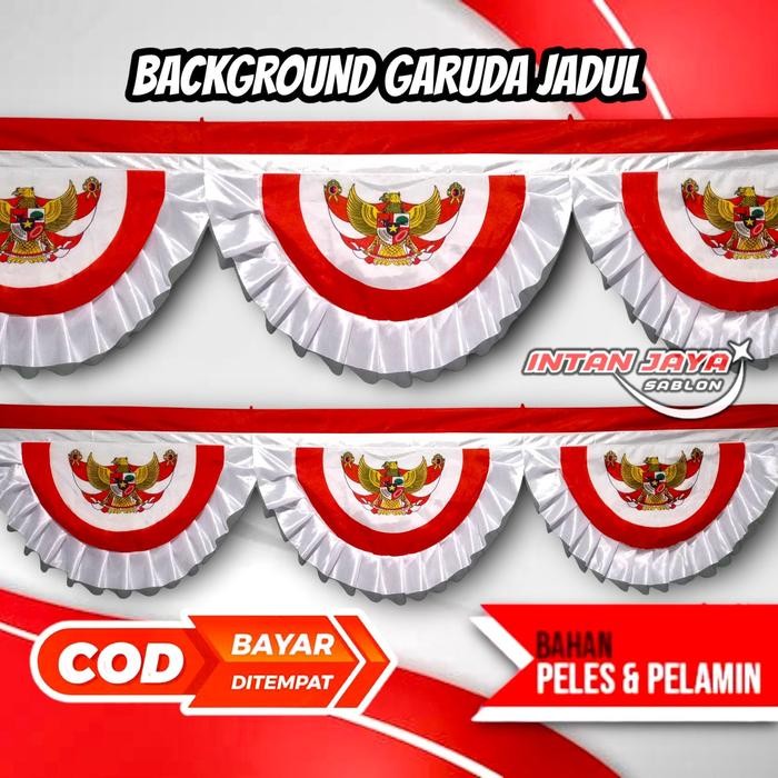 Bendera Umbul Umbul Merah Putih Gelombang