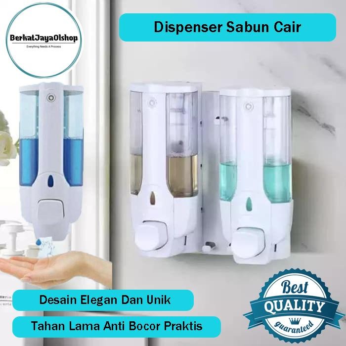 PREMIUM Dispenser Sabun Cair Tempel Tempat Sabun Cuci Tangan Piring Manual