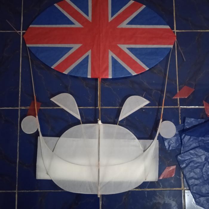 (Allthebest) layangan koang kalung buntut 5 meter free cap+gebang plus stel