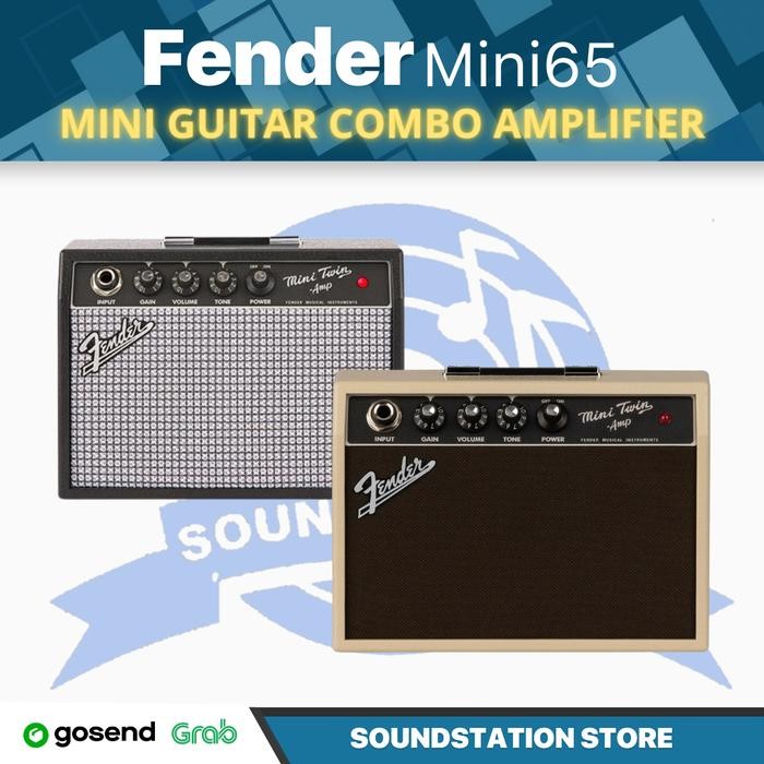 Fender Mini 65 Twin Amplifier - Ampli Gitar Mini Original