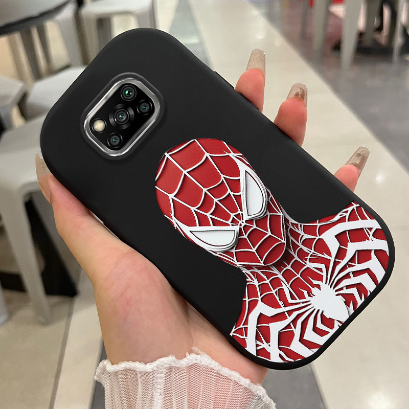 Casing Hp Untuk Xiaomi POCO X3 POCO X3 Pro POCO X3 GT POCO X3 NFC Case Casing pola Jaring laba-laba 