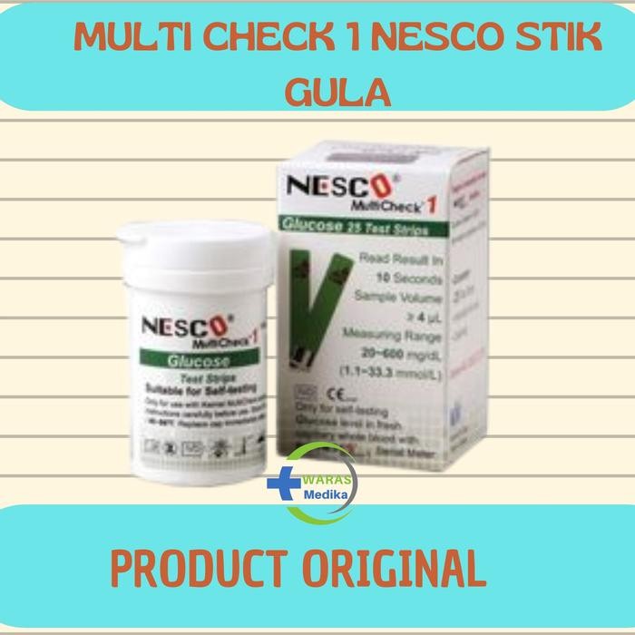 Strip gula darah nesco / strip glucose nesco / stik gula darah nesco