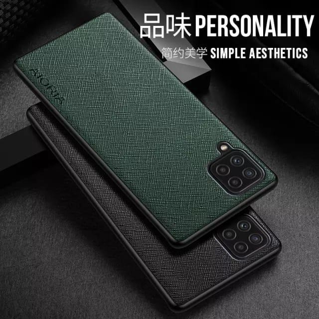 7DKM Samsung A22 4G / A22 5G Soft Case Canvas Cross Pattern