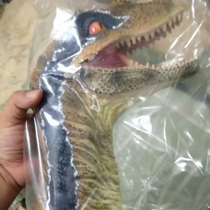 Dinosaurus Raptor Head Kepala Dino Velociraptor Delta Hand Puppet