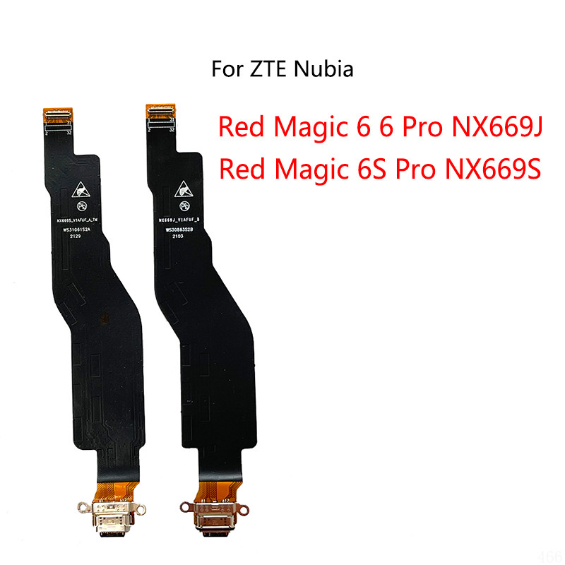 USB Charging Dock Connector Charge Port Flex Cable For ZTE Nubia Red Magic 5S 5G NX659j 6 Pro NX669j