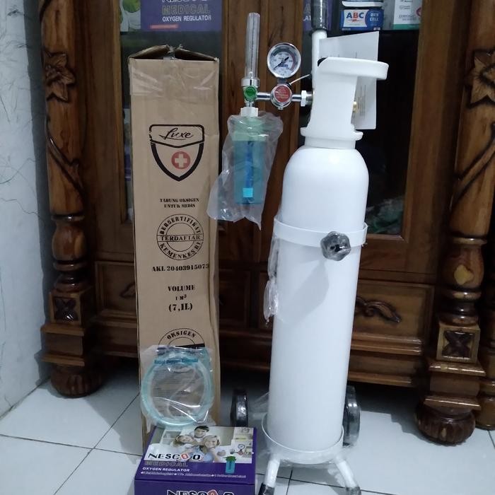 KEQZ Tabung Oksigen 1M3 Set Lengkap