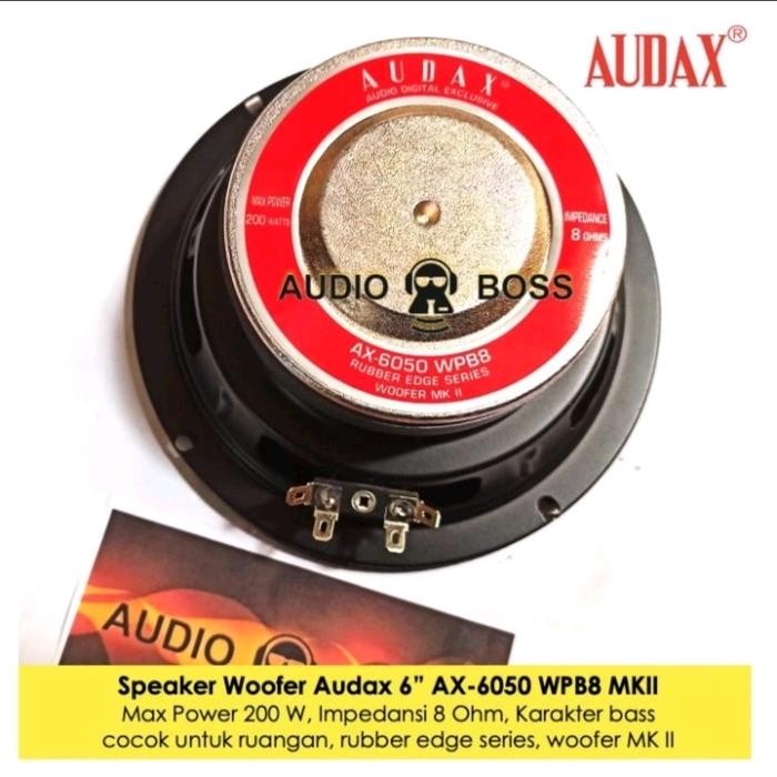 Speaker Woofer Audax 6 AX-6050 WPB8 MKII,