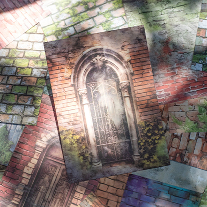 

30pcs/3dags Brick Wall Art Series Wall Texture Background Stickers Creative Handbook