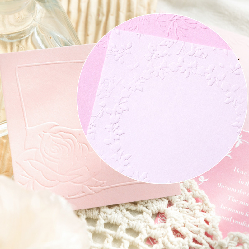 

4Style 35Pcs/bag Double Sharing Pack Letterpress Embossed Material Paper DIY Handbook