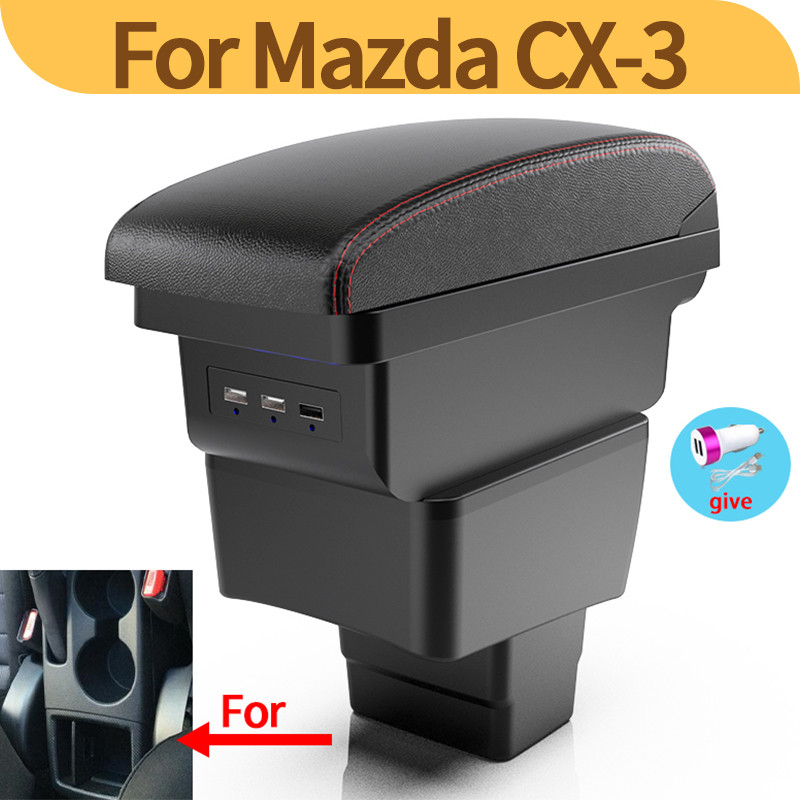 For Mazda CX-3 Armrest box For Mazda 2 skyactiv version cx3 CX-3 Car Armrest box Dedicated Center St