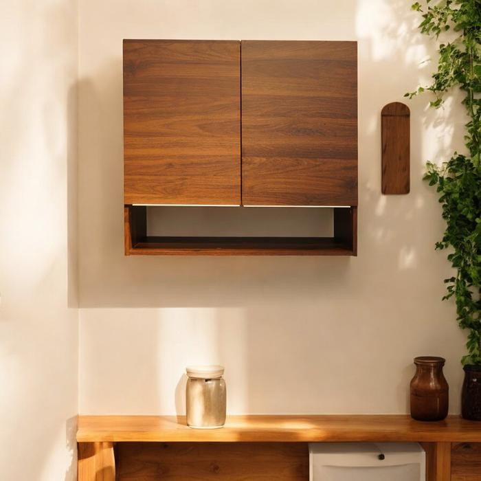 INFORMA PRESCOOT KABINET DINDING DAPUR DENGAN PINTU - COKELAT