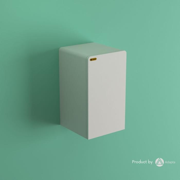 Lemari Dinding Kotak 2 Sekat Penyimpanan Minimalis - Lemari Dinding Tempel Kotak Lemari Gantung